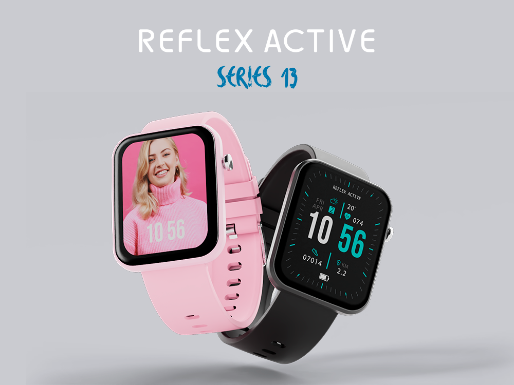 Stay on top of your game with the Reflex active series 13 smartwatch - your ultimate fitness companion
