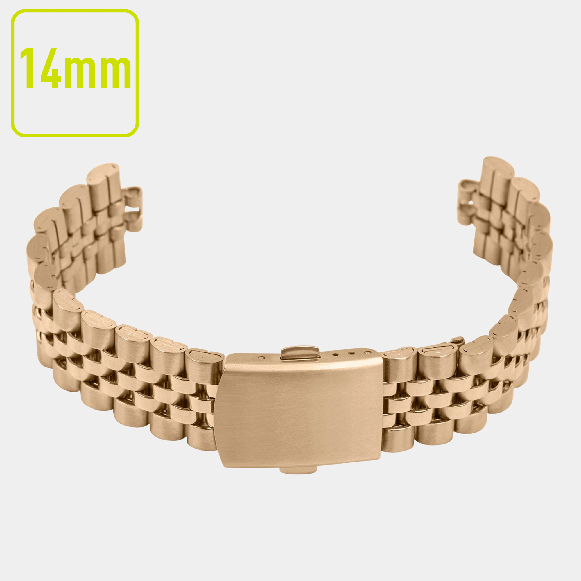 Wide Metal Bracelet Tone 14mm