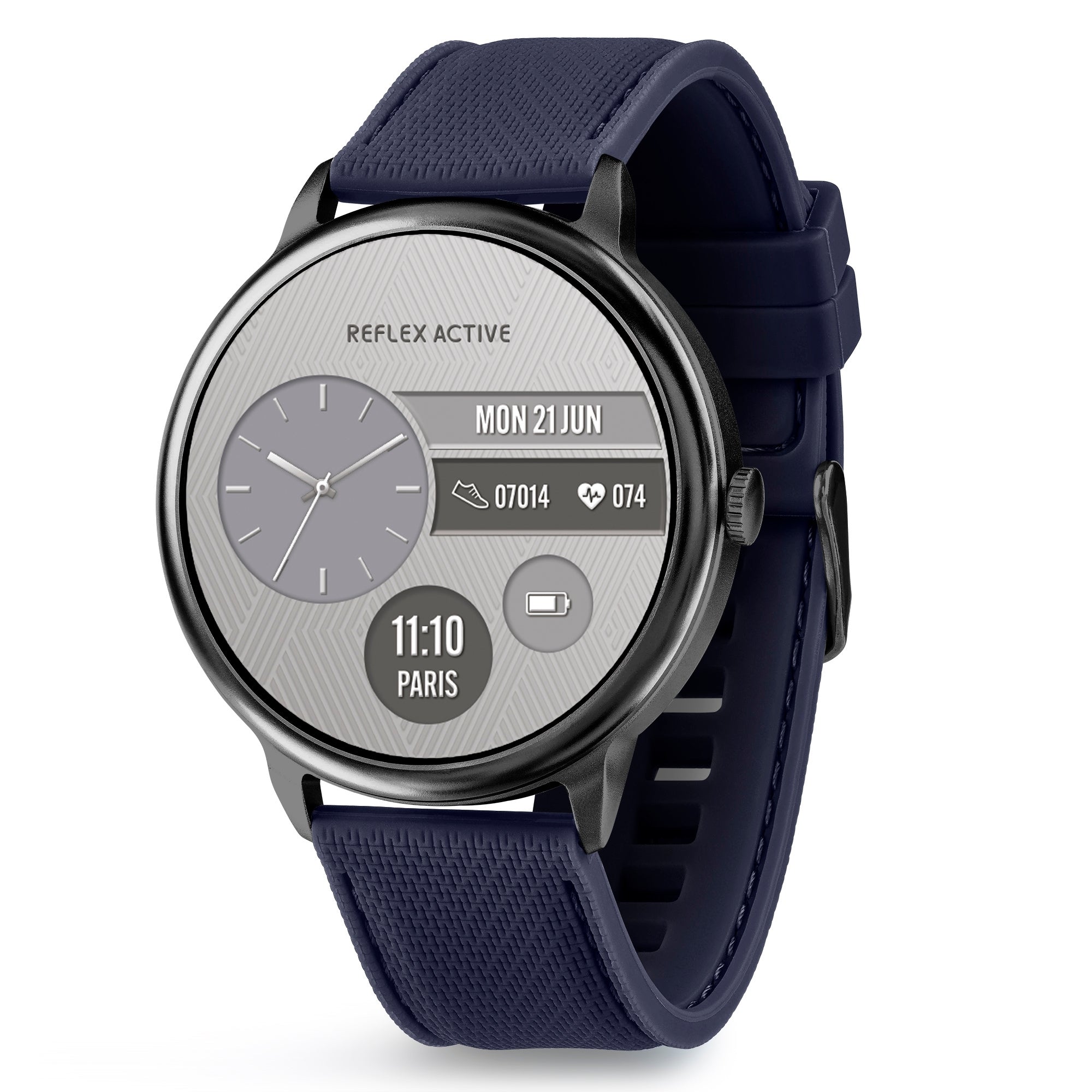 Spectra Silicone Strap Aluminium Amoled Smart Watch