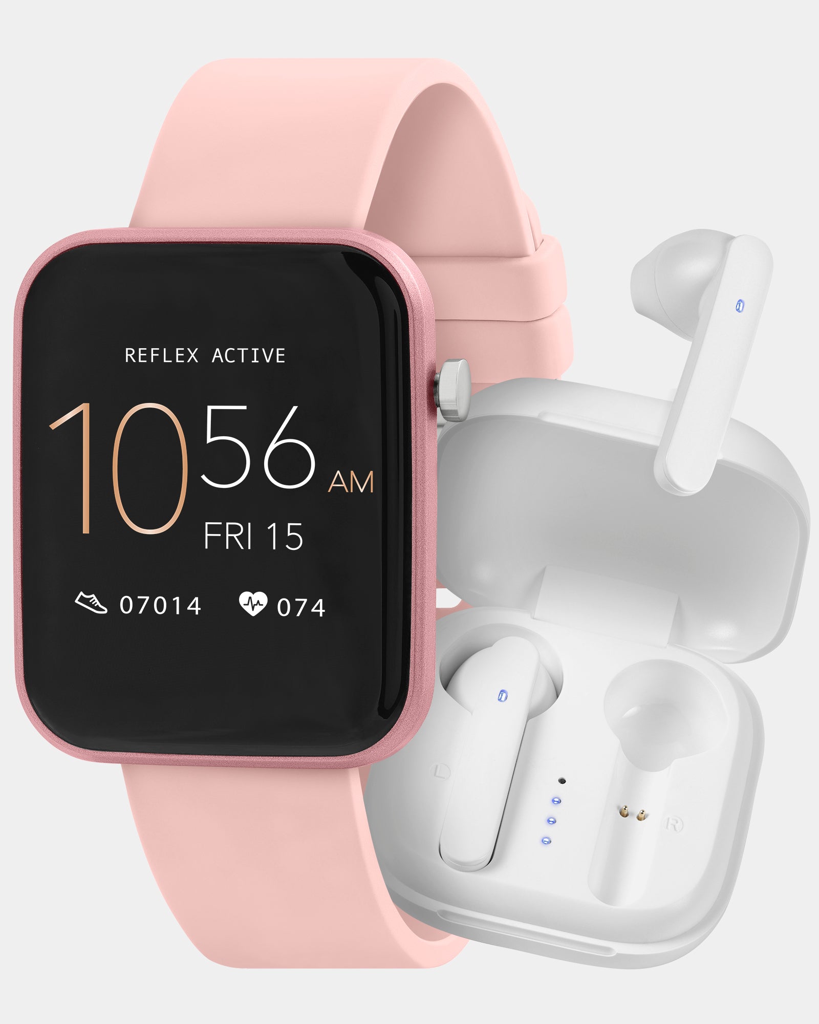 Series 13 Pink Smart Watch True Wireless Stereo Ear Bud Set