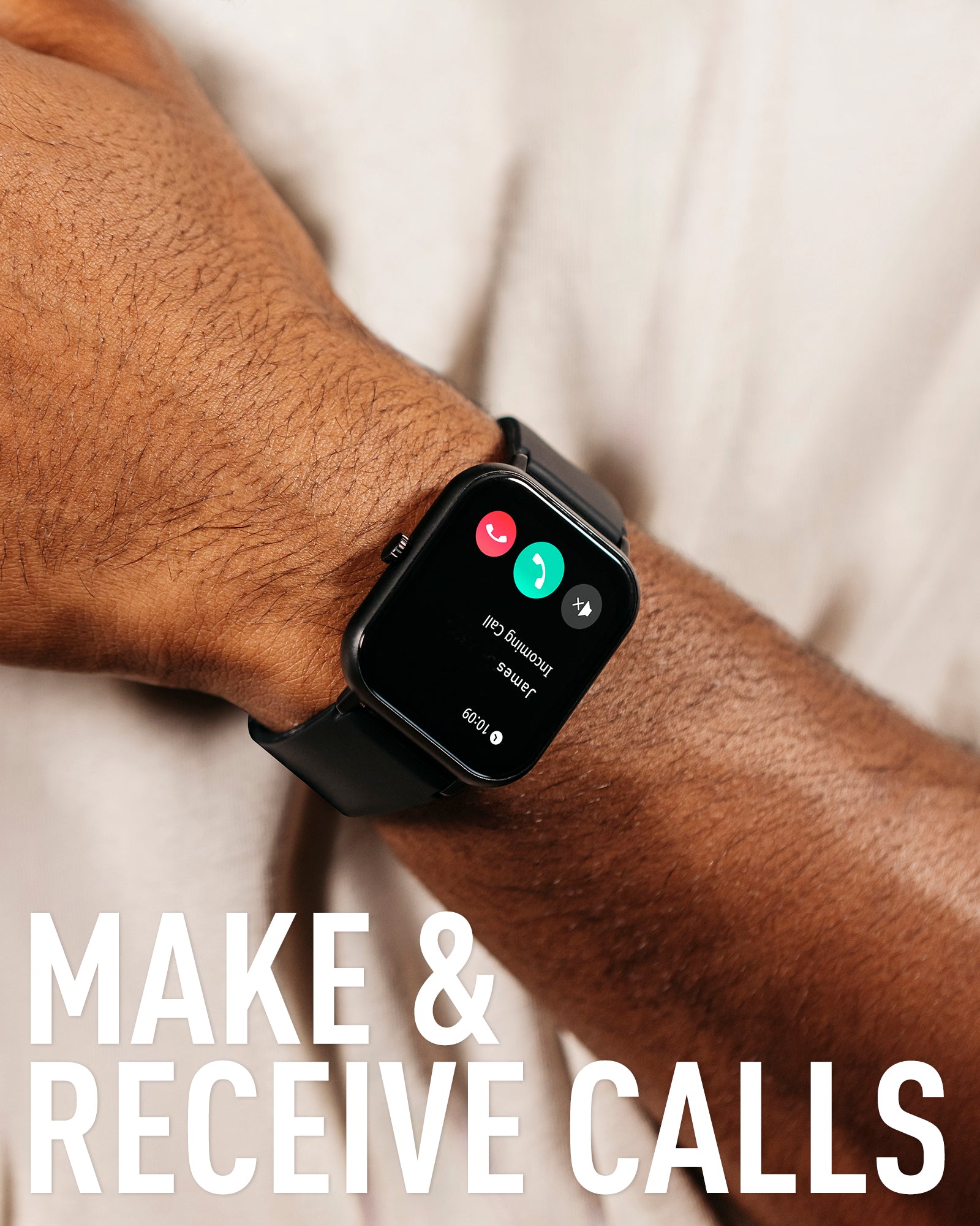 NEXUS 100 S LITE Black Calling Smart Watch (Series 17) with ActiveTag