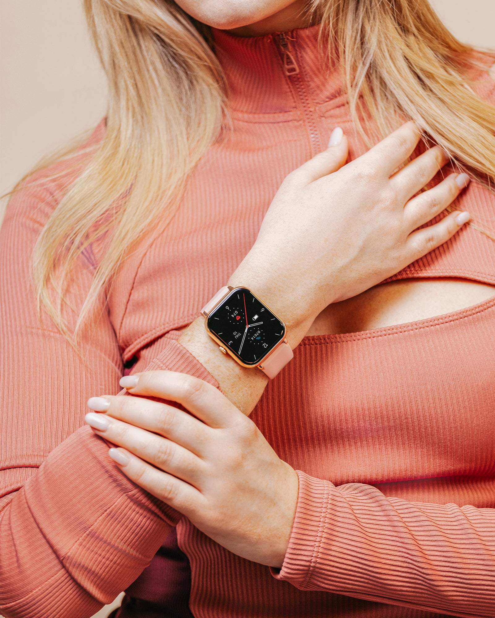 NEXUS 100 S Pink Rose Gold Plated Smart Watch (Series 23)