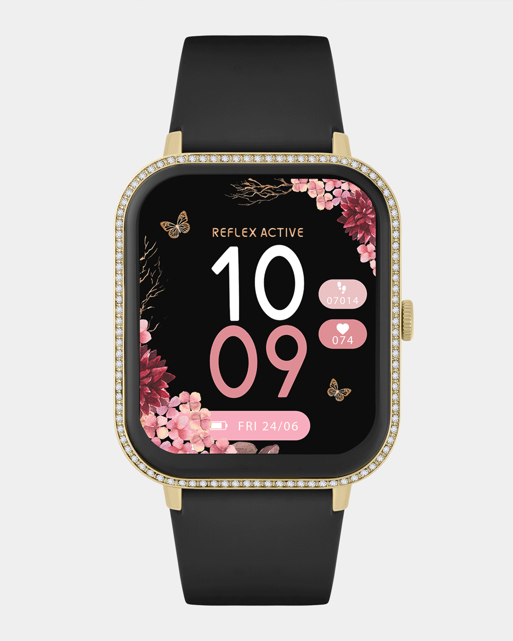 Series 23 Stone Set Black Gold Calling Smart Watch