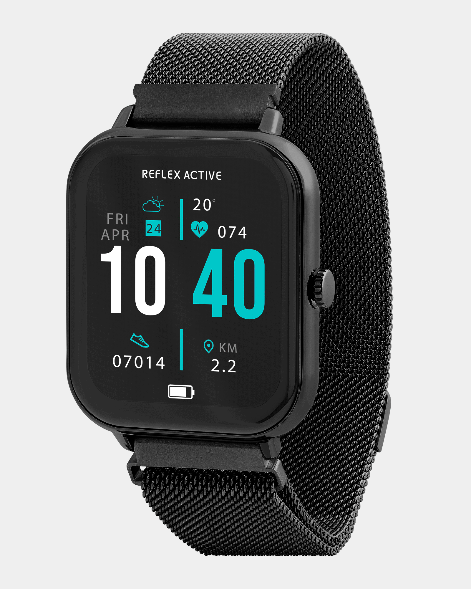 Series 23 Black Mesh Smart Watch