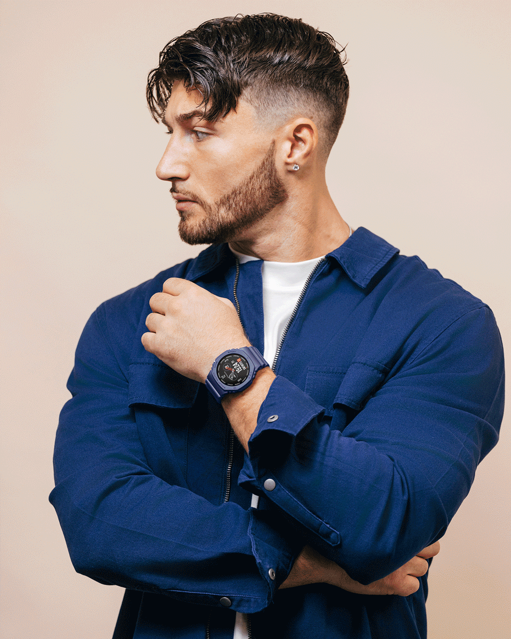 Blue best sale sports watch