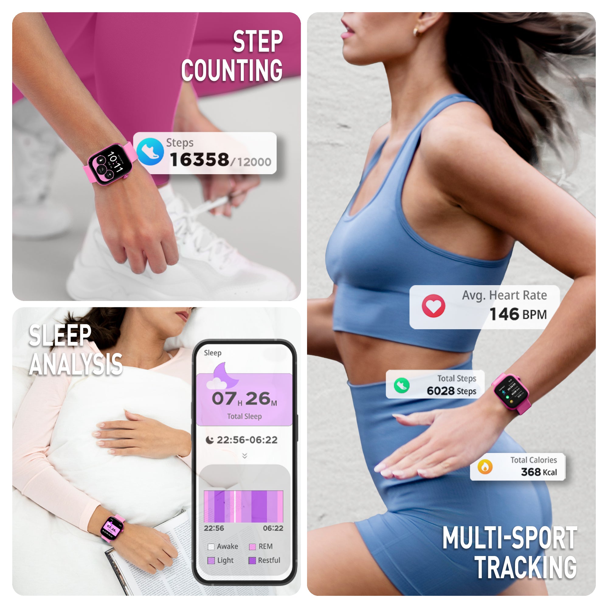 Wrist Smartwatch Steps SPECTRA 300 S LITE AMOLED Smart Aluminium