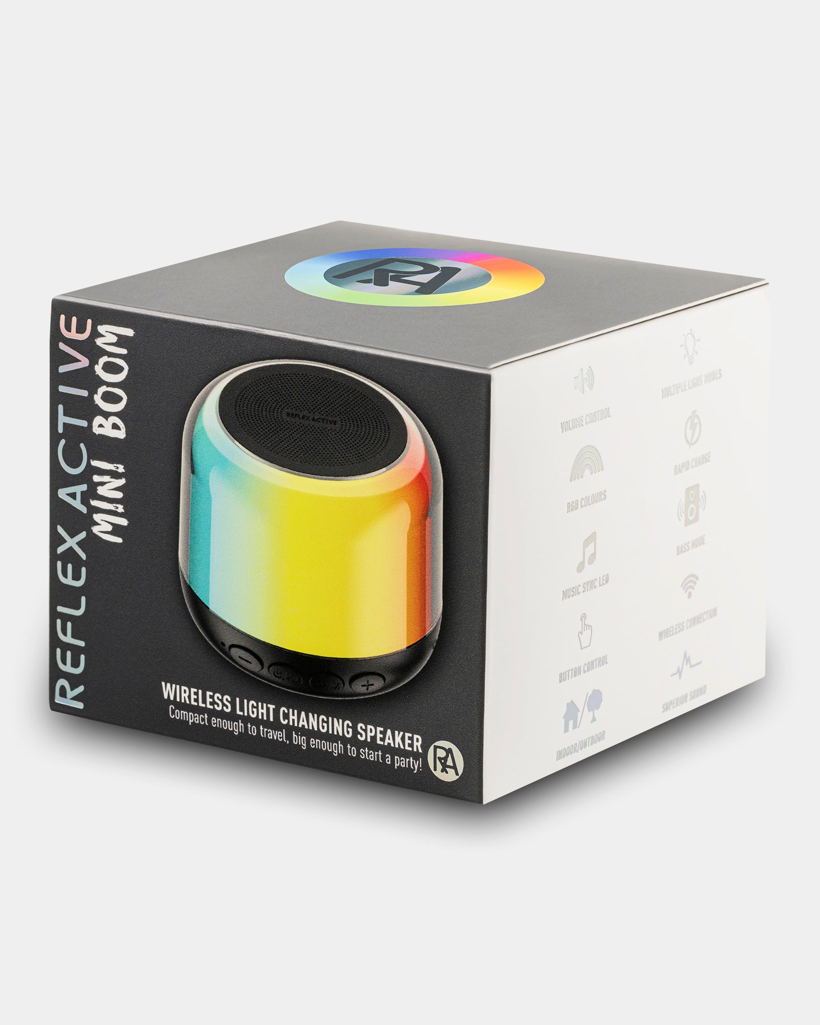 Boomsound Mini MINI BOOM COLOUR CHANGING COMPACT SPEAKER