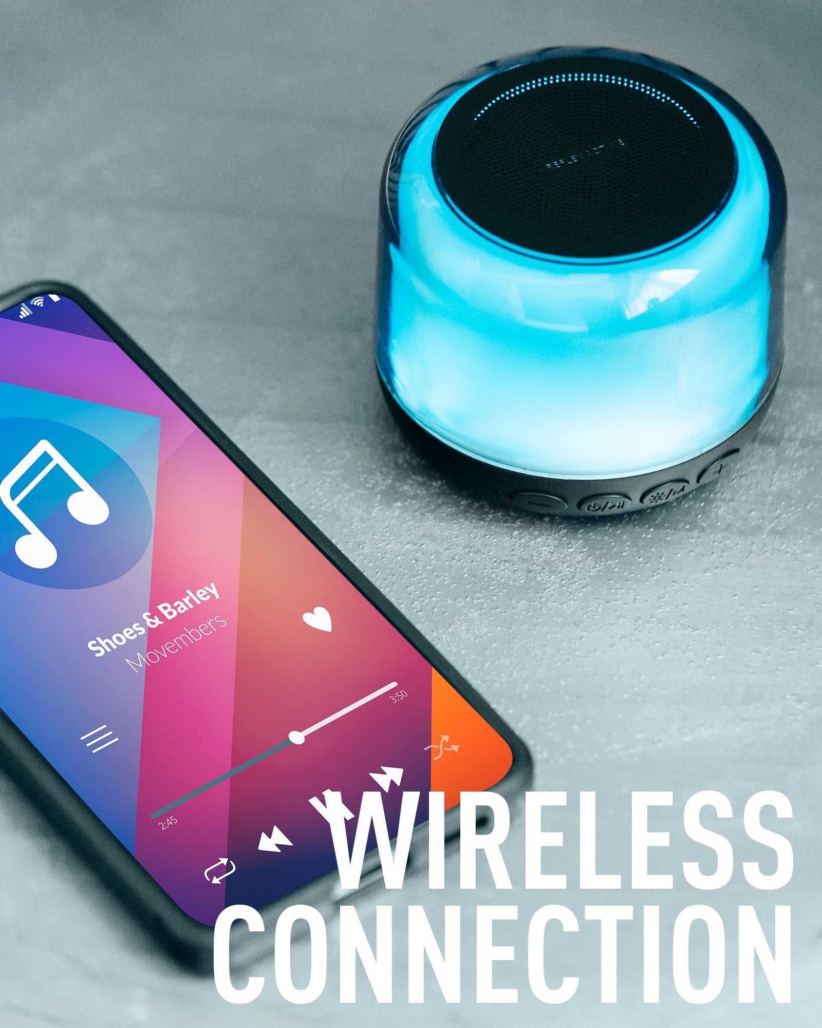 Boomsound Mini MINI BOOM COLOUR CHANGING COMPACT SPEAKER
